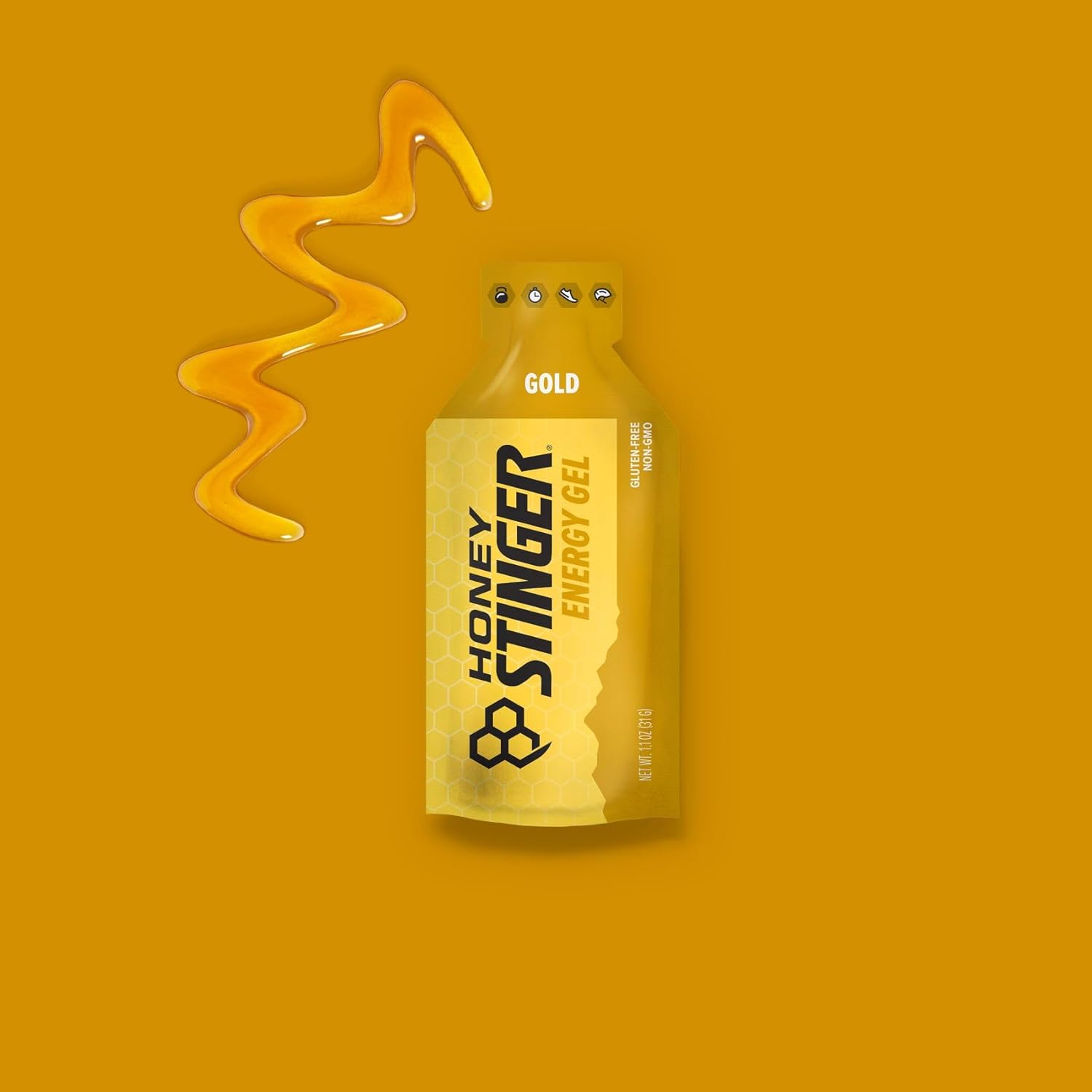 Honey Stinger Energy Gel sin cafeína 24 sobres – Miel