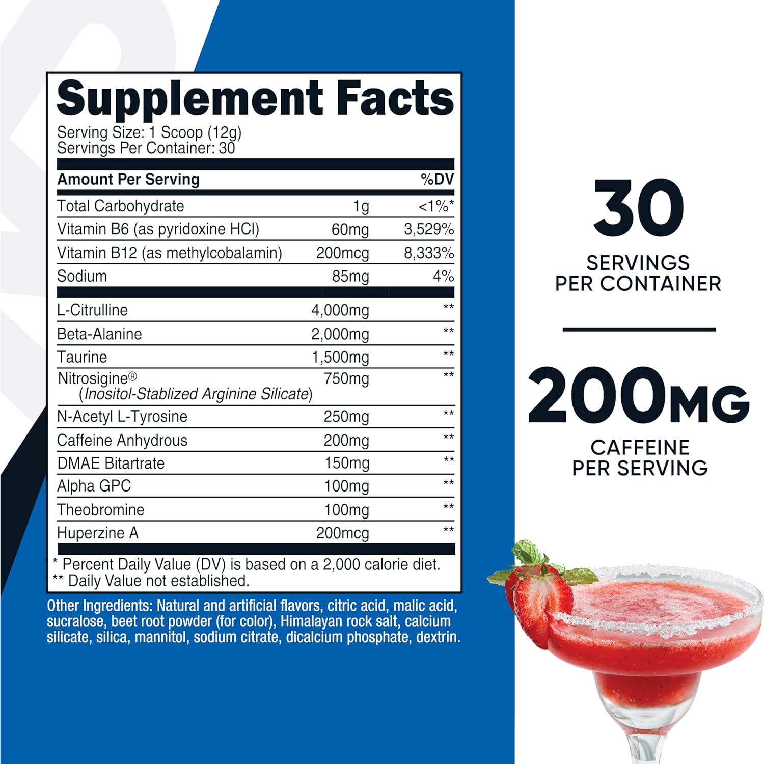 Nutricost-Pre entreno-1.1 Libras- Fresa Margarita