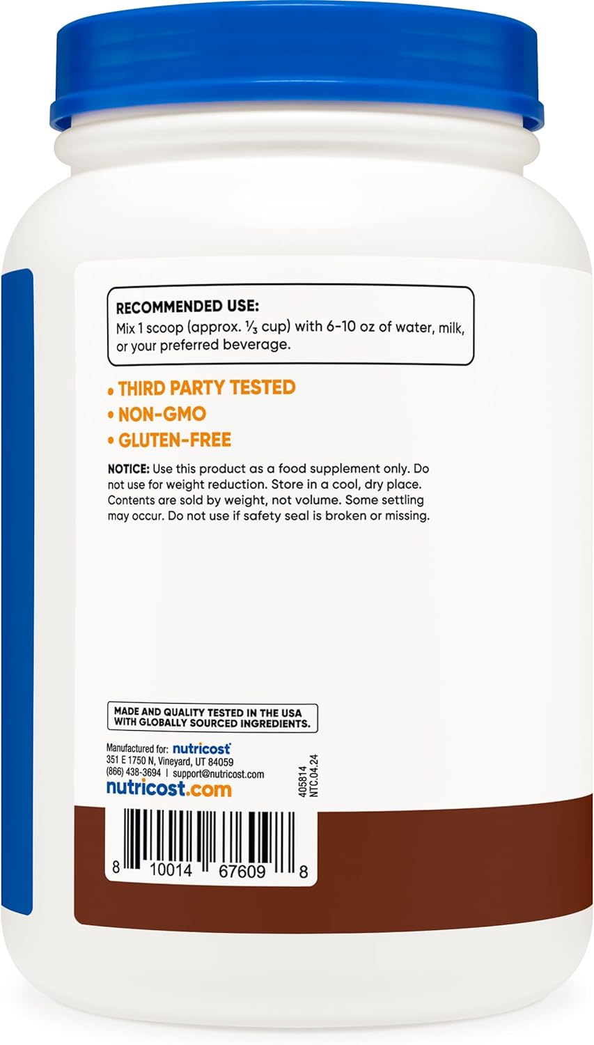 Nutricost-Proteina Whey-2 Libras-Chocolate