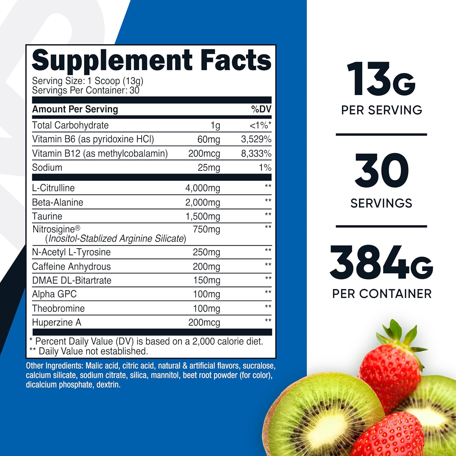 Nutricost-Pre entreno-1.1 Libras- Fresa/Kiwi