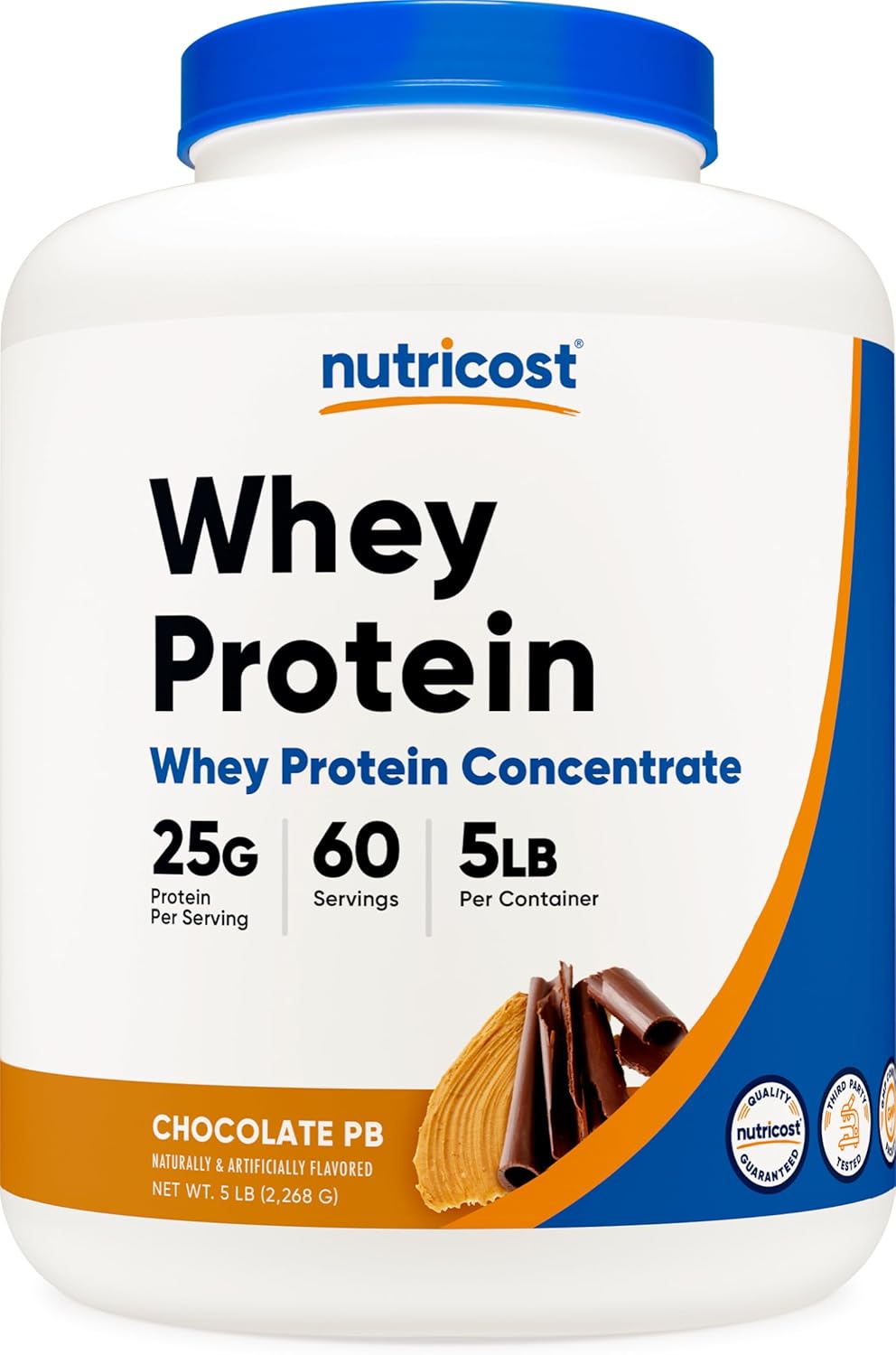 Nutricost-Proteina Whey-5 Libras-Chocolate Peanut Butter