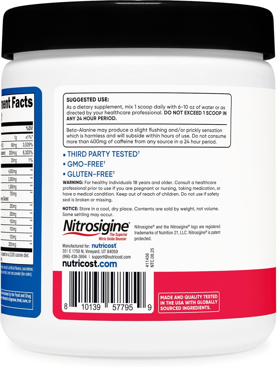 Nutricost-Pre entreno-1.1 Libras- Fresa/Kiwi