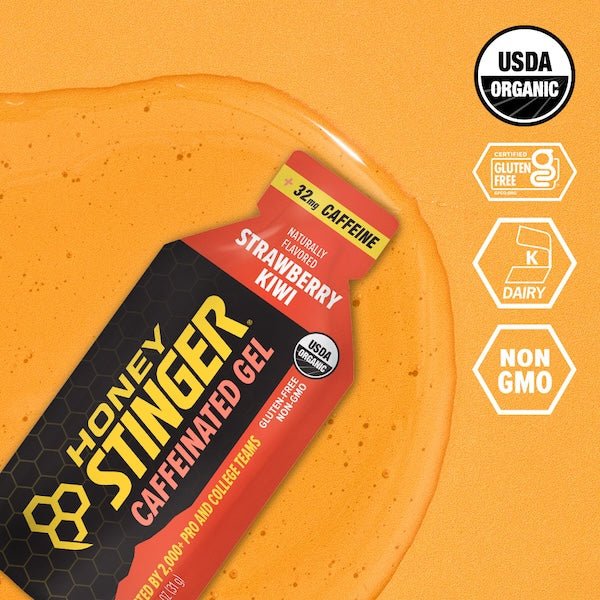 Honey Stinger Energy Gel con cafeína 24 sobres – Kiwi con fresa