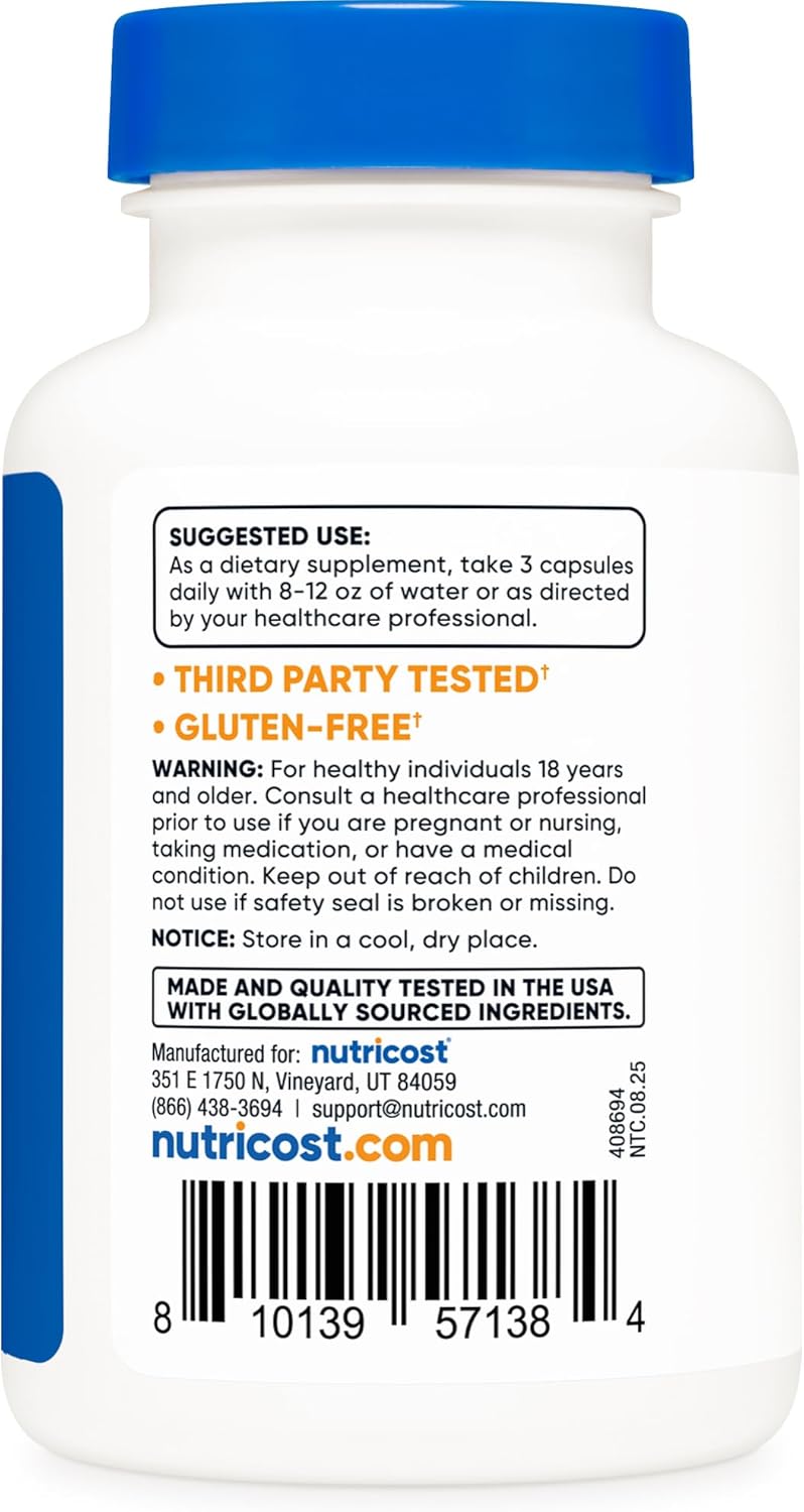 Nutricost Magnesio Glycinato – 90 cápsulas