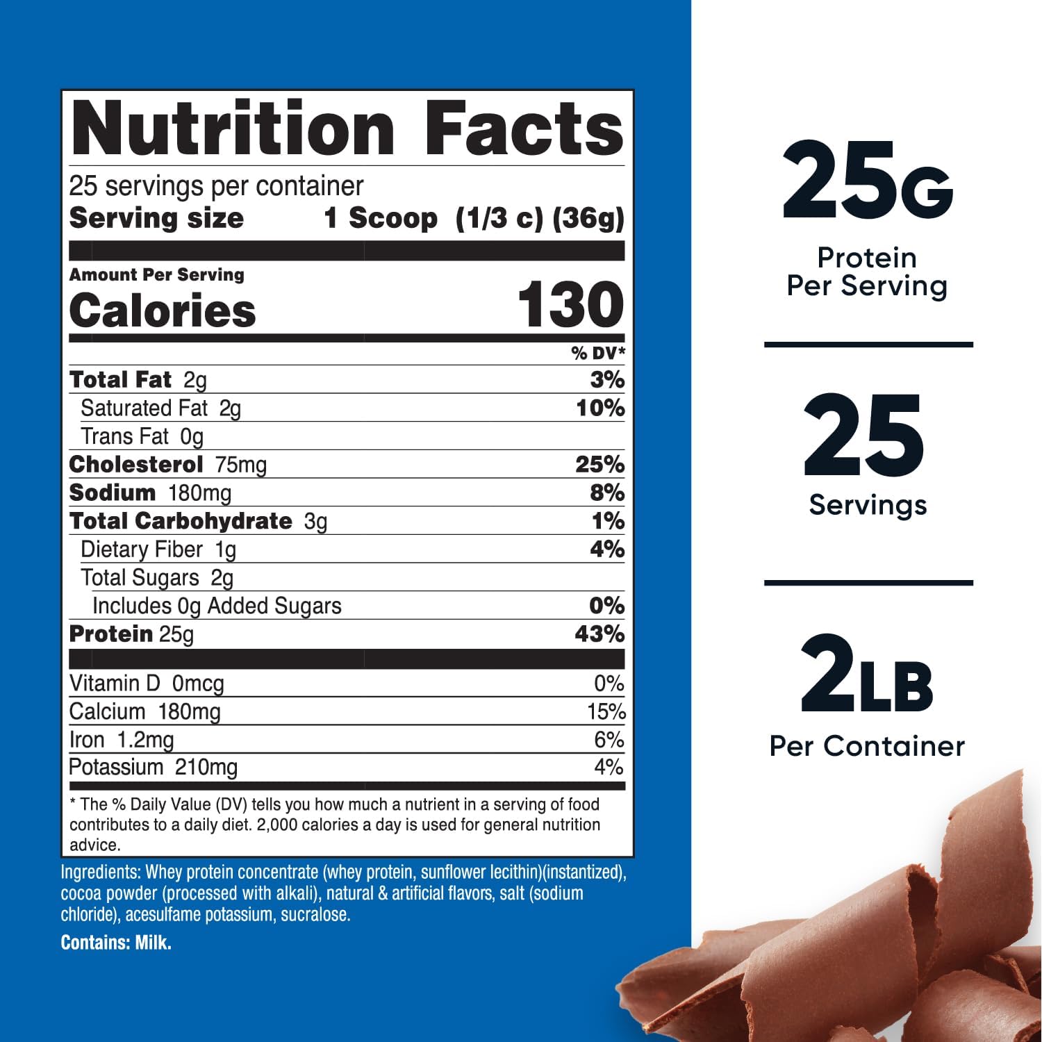 Nutricost-Proteina Whey-2 Libras-Chocolate