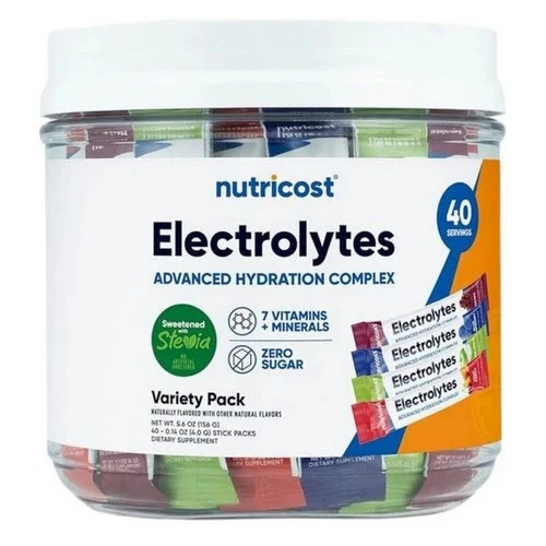 Nutricost Electrolitos Stickpacks 40 packs – Variados