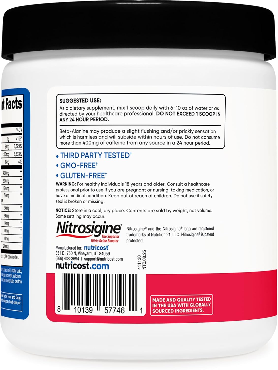 Nutricost-Pre entreno-1.1 Libras- Fresa Margarita